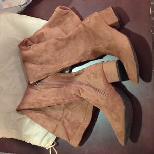 Suede over-the-knee boots